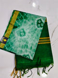 Kolkatha Shibori print with soft cloth saree