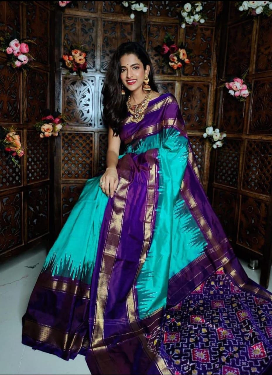 Pochampally pure ikkat silk